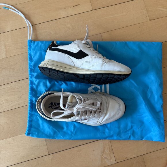 Autry Reelwind Low Sneakers White/Black US Size 8/IT38 - Picture 5 of 7
